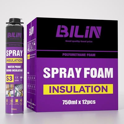 Pu Foam One Component Aerosol Pipe Polyurethane Foam Spray for Wall Roof Insulation Adhesive