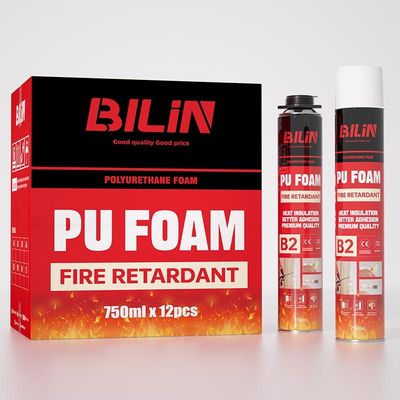 750Ml B2 Grade Fire Resistant Sealant Foam Polyurethane Pu Foam for Window and Door