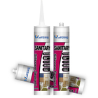 300ml Neutral Clear ซิลิโคนเคลือบหลุมร่องฟัน Sanitary Cas 7085-85-0 Fast Cure Silicone Sealant