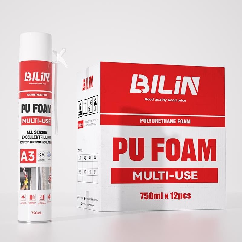 OEM Polyurethane PU Foam Spray กันสภาพอากาศ สําหรับการติดตั้งประตู
