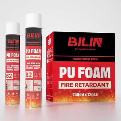 Fire proof PU Polyurethane Spray Construction Foam for Woodworking Packing Transportation