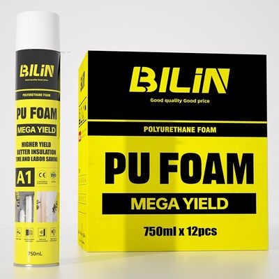 ไม่เป็นพิษ Polyurethane ขยายฟองสเปรย์ ความแข็งแรงสูง ทนความชื้น
