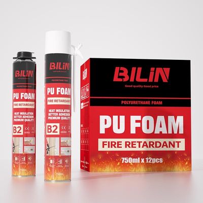 750 มิลลิลิตร ปัจจัยทั่วไป PU Foam อุปกรณ์กันเสียง ไม่มีการหดตัว กันอากาศ