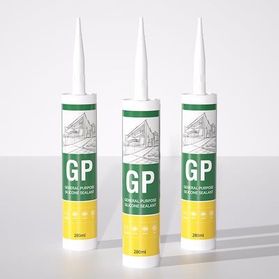 หนอนทนทาน GP ซิลิโคน Sealant ความยืดหยุ่นสูง Acetic ซิลิโคน Sealant