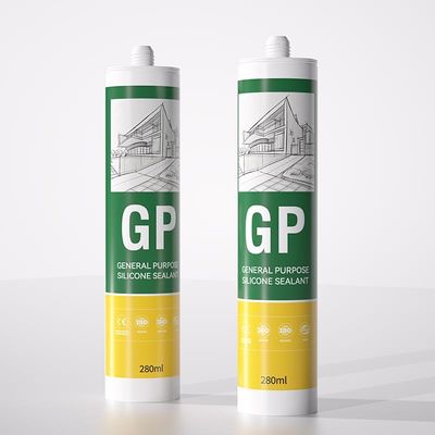 GP เซลิกอนเอซติก ผงปิด ความแม่นยําสูง การทํางานง่ายสําหรับกระจกหน้าต่าง
